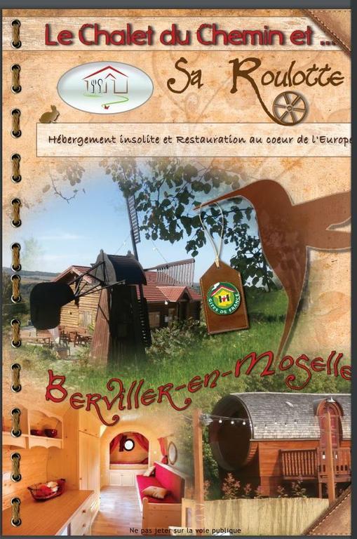 Le Chalet Du Chemin Et Sa Roulotte Berviller-en-Moselle Екстериор снимка